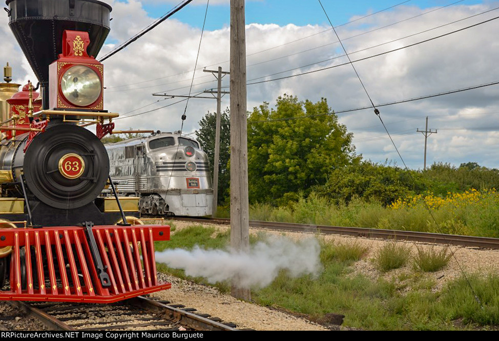 CPRR Leviathan Steam Locomotive & Nebraska Zephyr E5A